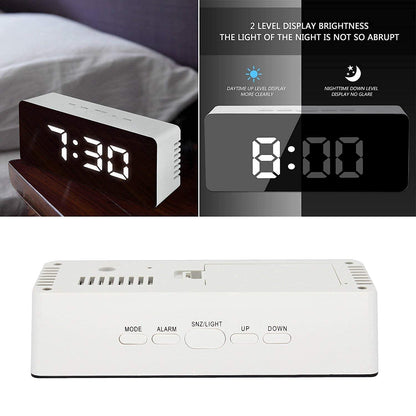 ClockPro™ LED Mirror Alarm Clock