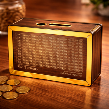 CashKraft™ Wooden Savings Bank