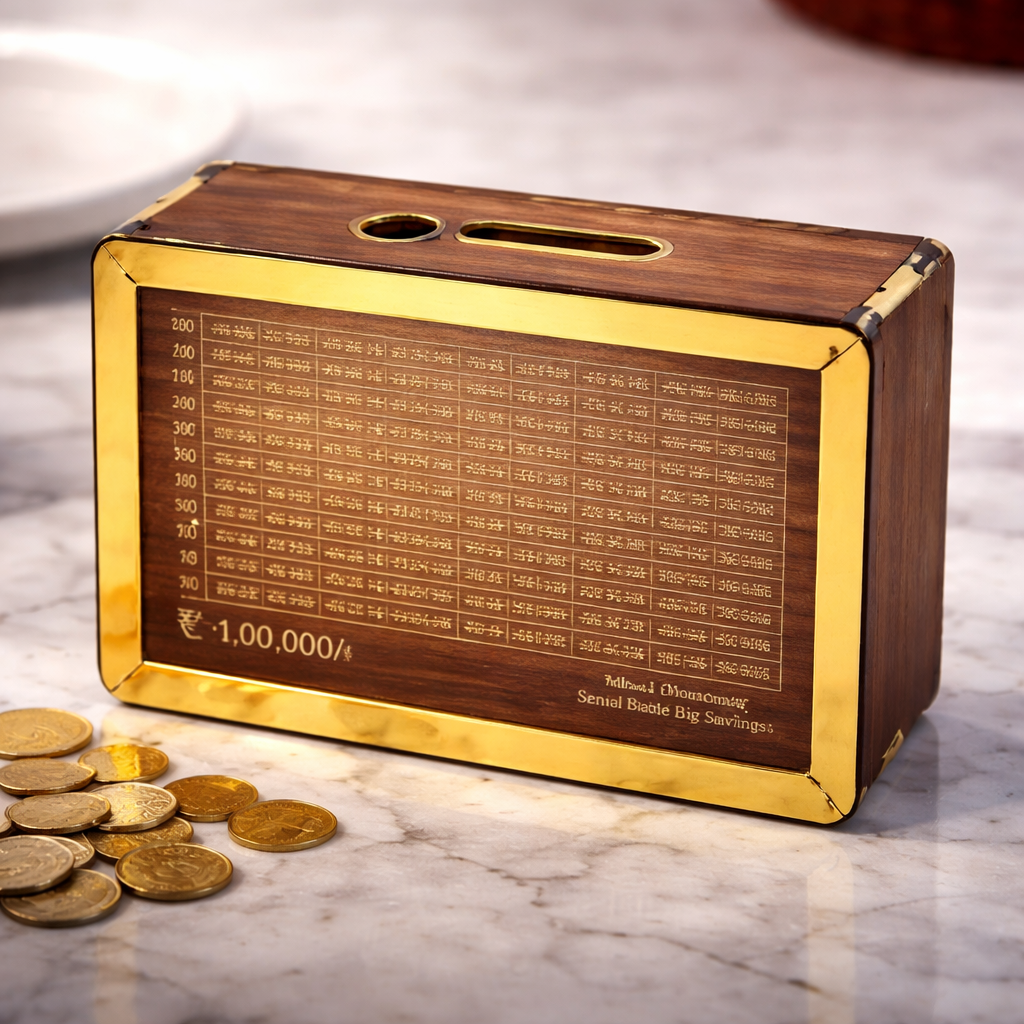 CashKraft™ Wooden Savings Bank