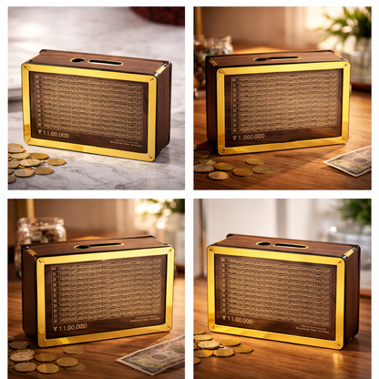 CashKraft™ Wooden Savings Bank