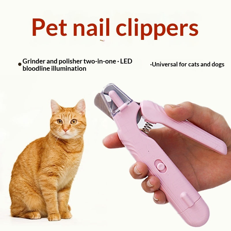 PurrTrim™ Pro – 2-in-1 Safe LED Pet Nail Clipper
